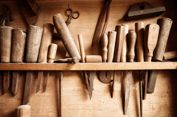 Eski vintage marangoz araçları - Fotoğraf, Görsel