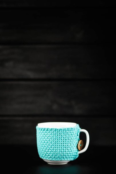 κούπα καφέ μπλε - Φωτογραφία, εικόνα