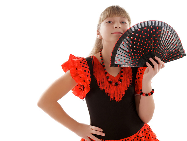 Flamenco meisje - Foto, afbeelding