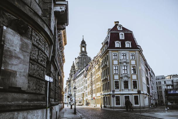 beautiful historical Dresden city at sunny time in Germany - Foto, Imagen