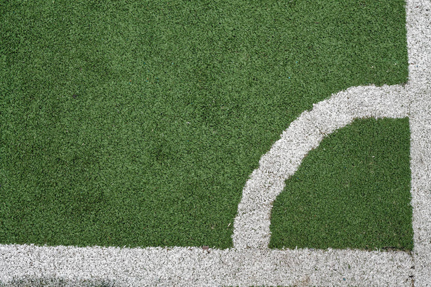 Voetbal of de voetbal veld, achtergrond voor website of mobiele apparaten - Foto, afbeelding