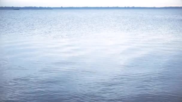 Roche sautée à travers la surface de l'eau laissant des ondulations et des cercles
 - Séquence, vidéo