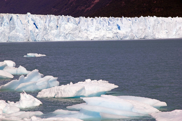 Perito Moreno Glacier v národním parku Los Glaciares, Patagonie, Argentina - Fotografie, Obrázek