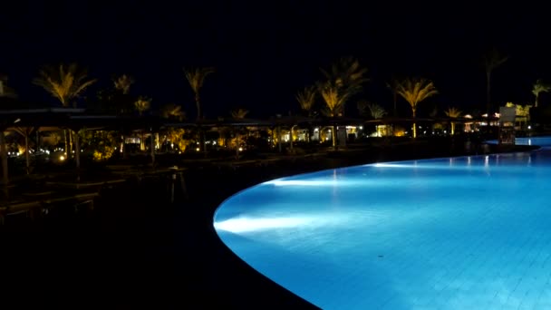 Swimming Pool at Night - Footage, Video