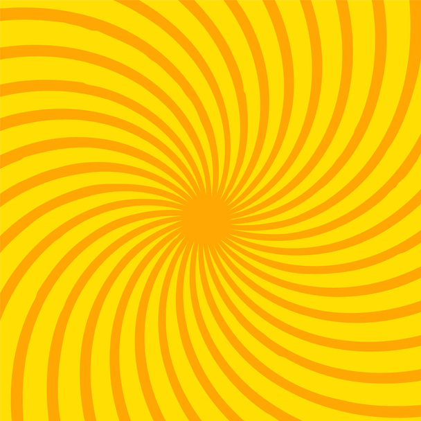 Világos narancs rays háttér. Twister hatása. pop art stílusban - Vektor, kép