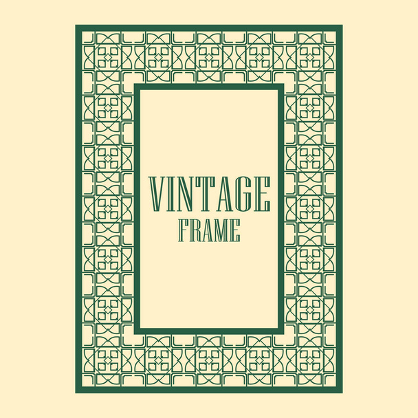 Vintage ornamental frame - Vector, Imagen
