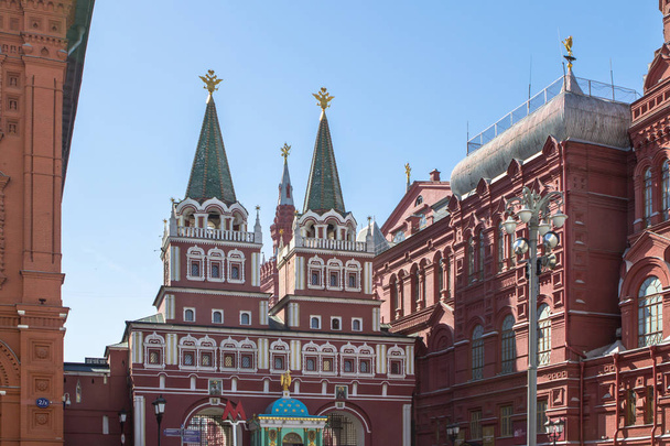 Feltámadás kapuk, a Vörös tér Moszkva, Oroszország  - Fotó, kép