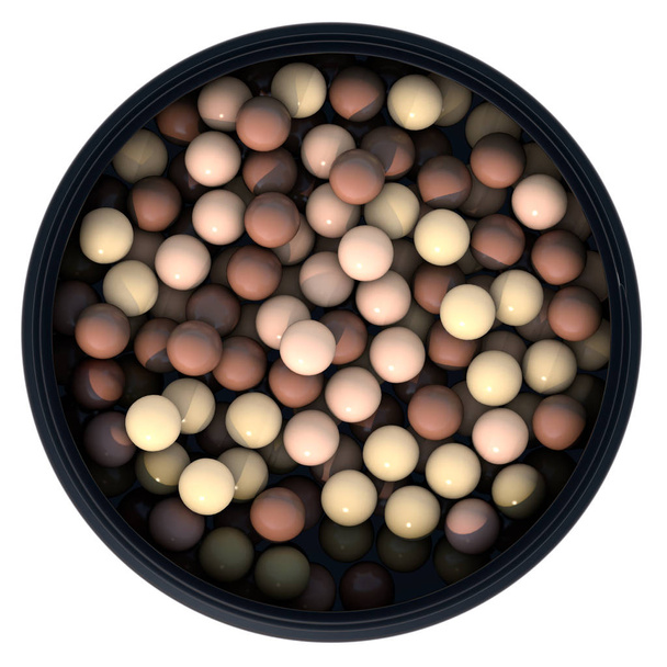 Bronzing pearls. 3D render - Фото, зображення