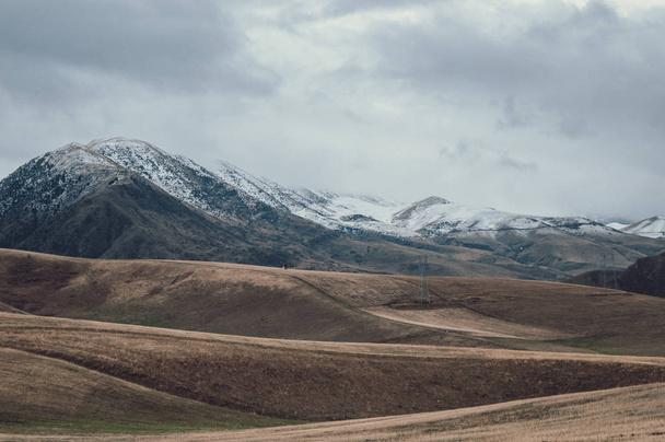 山の自然/キルギス山脈  - 写真・画像