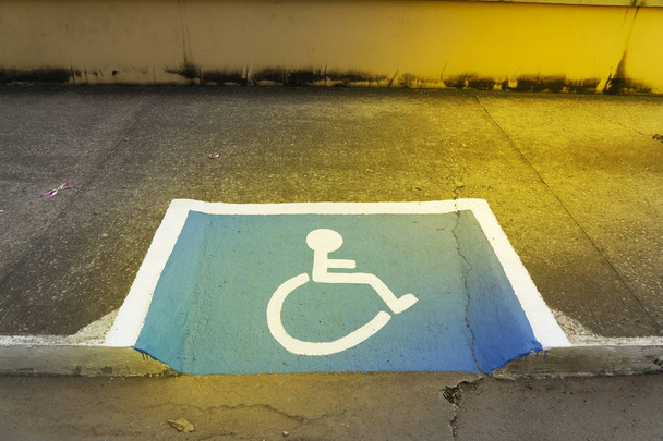 Accessibility symbol for wheelchair users - Photo, Image