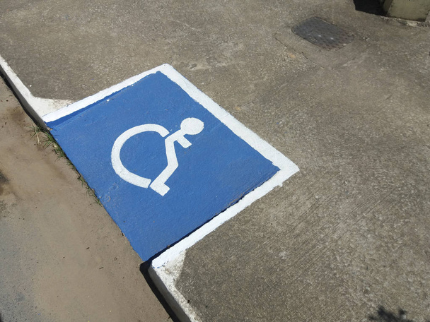 Accessibility symbol for wheelchair users - Photo, Image