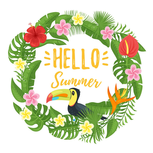 Sommerdesign für Saisonpostkarte - Vektor, Bild
