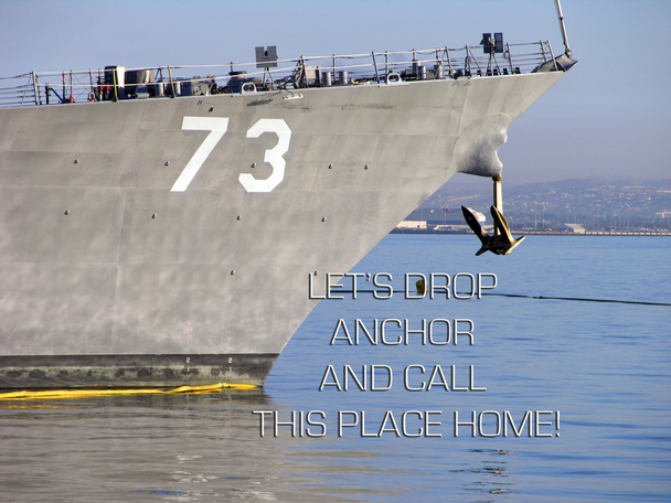 Bizi Deniz Kuvvetleri Savaş gemisi'san diego Körfezi - Fotoğraf, Görsel