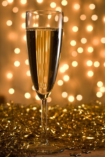 Golden champagne. - Foto, afbeelding