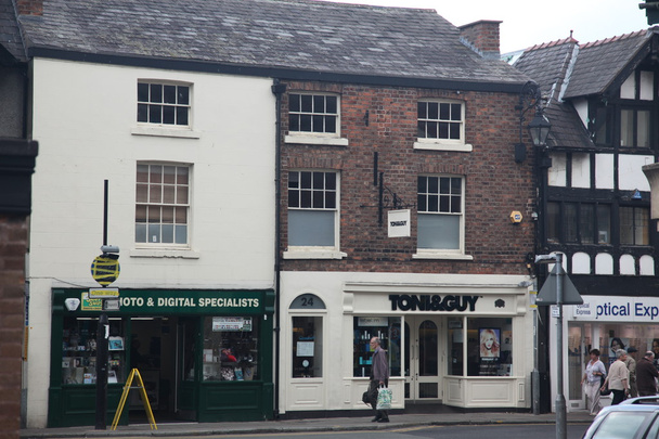 Tudor style buildings in Chester UK - 写真・画像