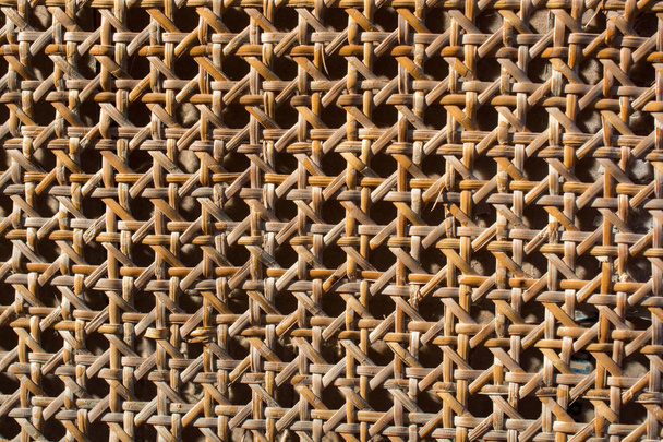 Pattern nature background of handicraft weave texture wicker surface - Фото, изображение
