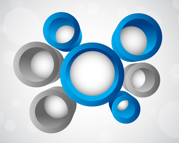 Fondo con círculos 3d
 - Vector, Imagen