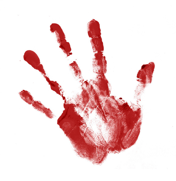 Red handprint - Foto, Bild