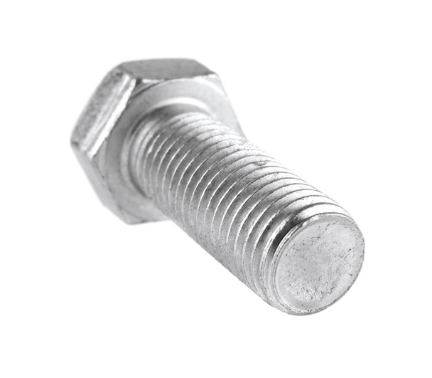 metal bolt isolated on white background - Photo, Image