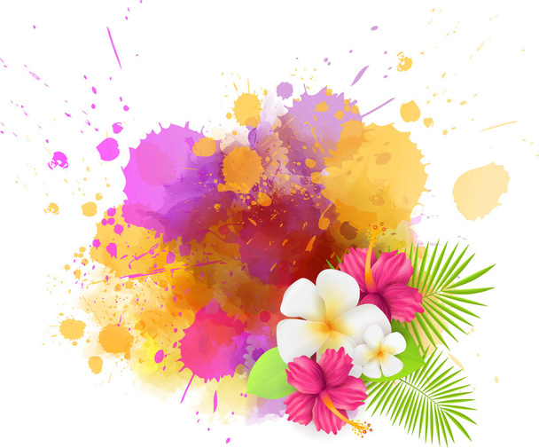 Abstract tropical background - Vector, Image
