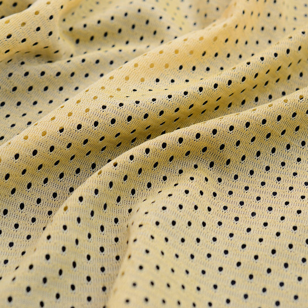 Žluté sportovní dres oděvní textilie textura a pozadí s  - Fotografie, Obrázek