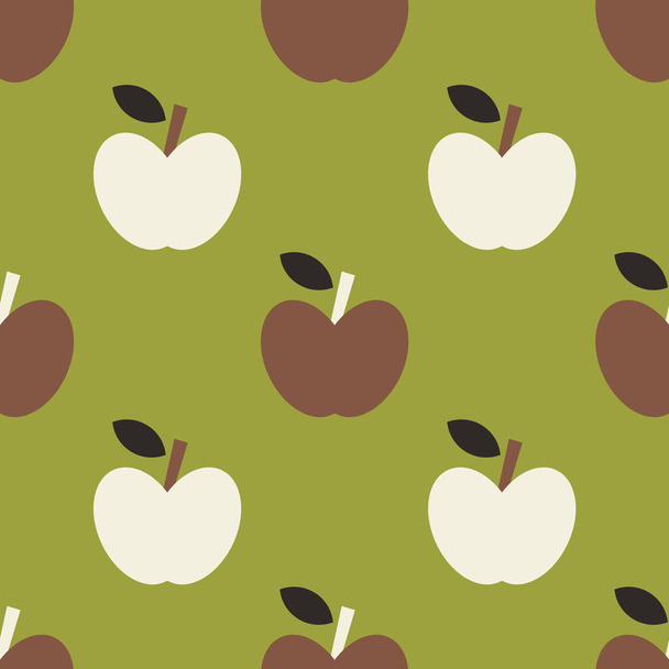 Apple simple seamless pattern - Vektor, kép