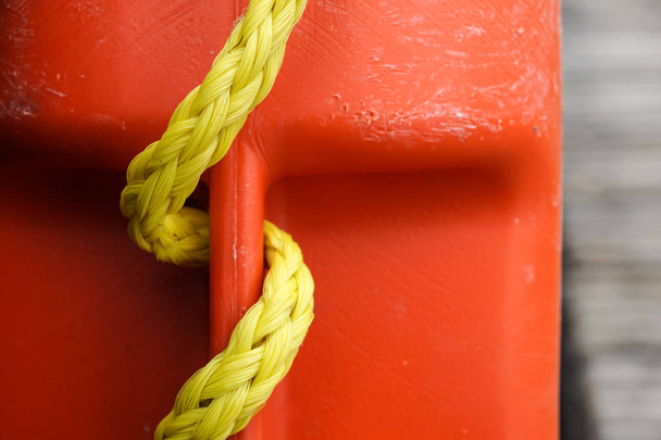 Close-up van huishoudelijke tekenreeks touw textuur - Foto, afbeelding