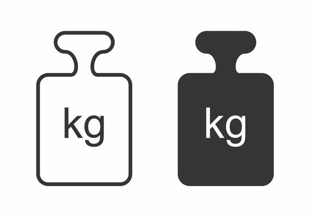 Black and white weights - Vector, Image