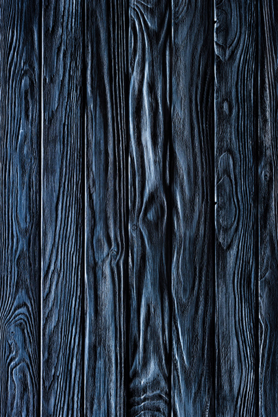 Modèle de menuiserie avec planches verticales en bois bleu
 - Photo, image