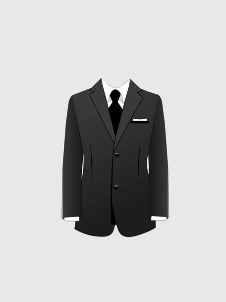 die Abbildung eines Mannes formalen Anzug isoliert auf einem hellen Hintergrund - Vektor, Bild