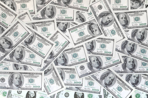 A pattern of many dollar bills. Background image - Photo, Image