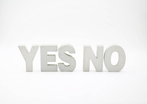 yes or no word block - Foto, immagini
