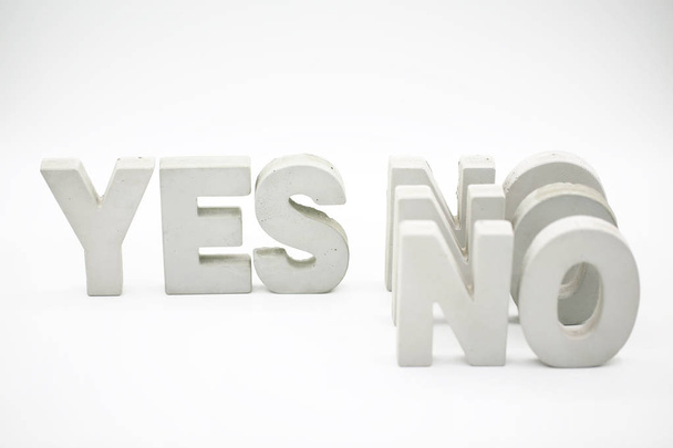 yes or no word block - Фото, изображение