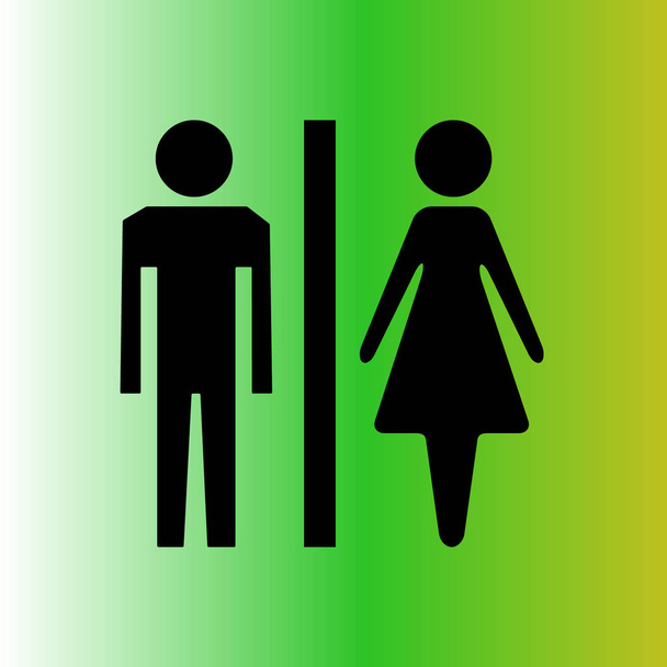 Signo masculino y femenino aislado
 - Vector, Imagen
