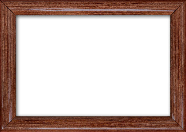 Empty picture frame with a free place inside, isolated on white - Photo, Image