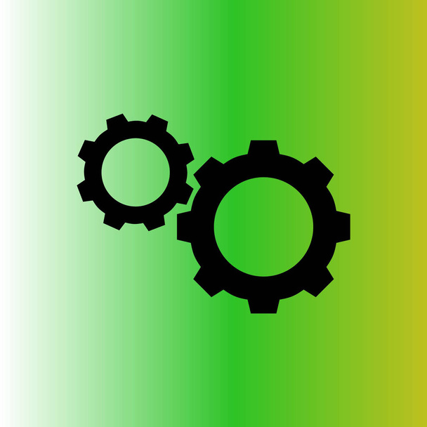 simple  Cogwheels vector icon - Vector, Image