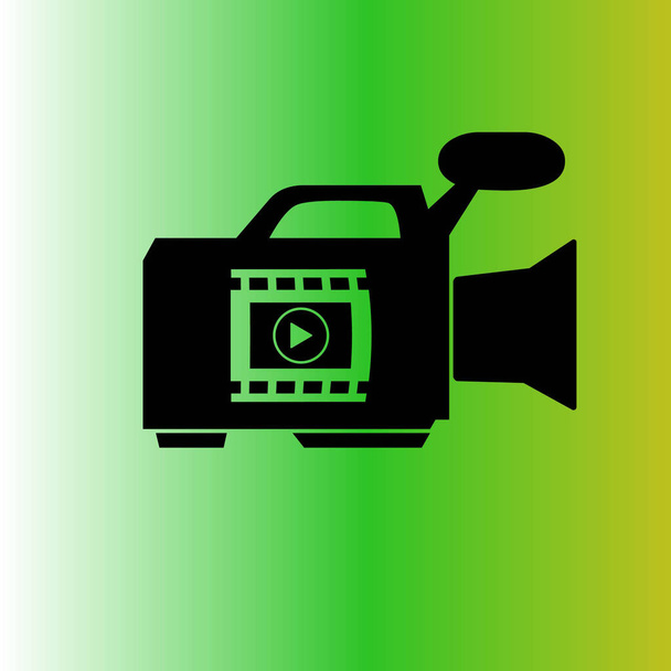 icono de vector de cámara de vídeo - Vector, imagen