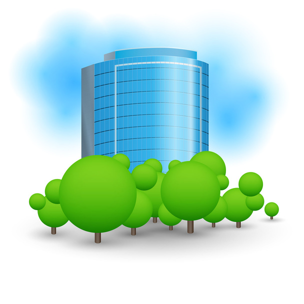 Skyscrapers business centre. Vector illustration. - Vector, Image
