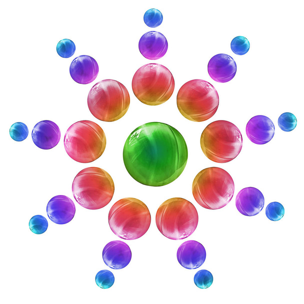 Colorful gems isolated - Фото, изображение