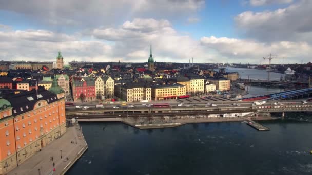 Aerial view of Stockholm City  - Footage, Video