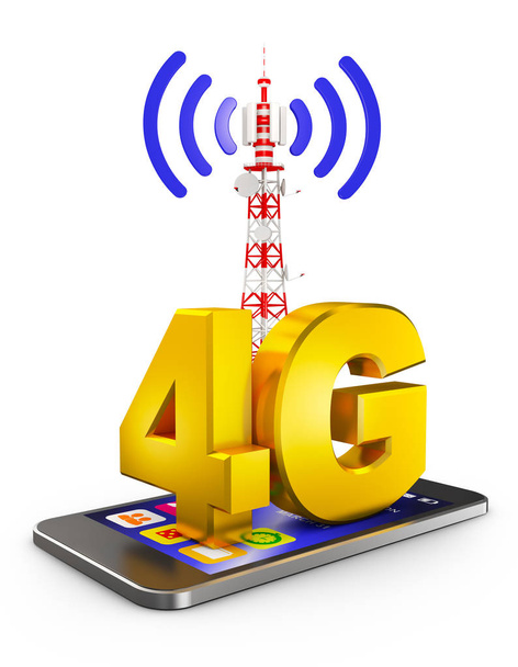 4G and  smartphone - Photo, Image