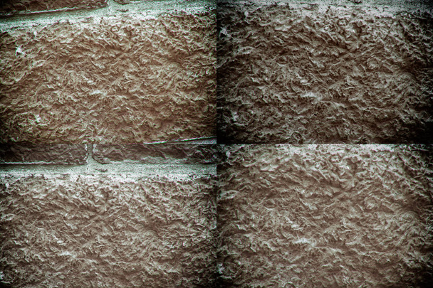 Abstraktní pozadí dlaždic cihlové zdi. Texturovaný povrch kamenné zdi - Fotografie, Obrázek