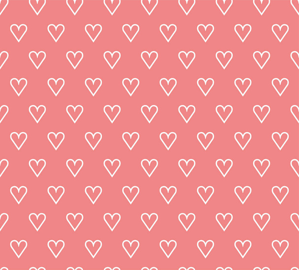 Vector Geometric Heart Background. Abstract cute seamless pattern. - Διάνυσμα, εικόνα