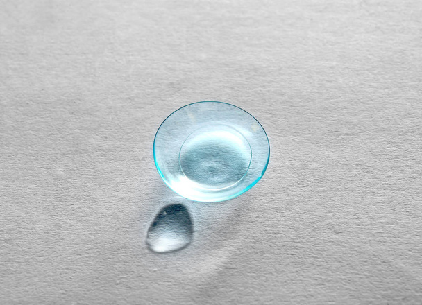 Contact lens on light background - Foto, immagini