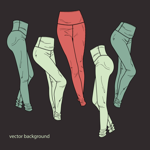 Vector background with pants. - Vector, Image