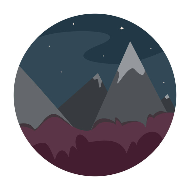 Berge icon.vector Illustration - Vektor, Bild