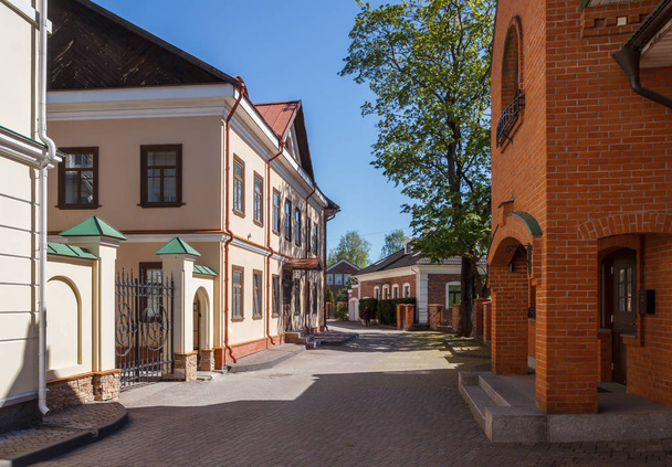 Útulný ulice ve městě Pskov - Fotografie, Obrázek