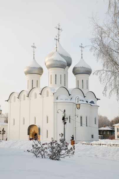 Wisdom of God Cathedral in Vologda. Winter, Russia. - Zdjęcie, obraz