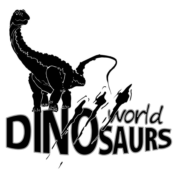 Logowelt der Dinosaurier. - Vektor, Bild
