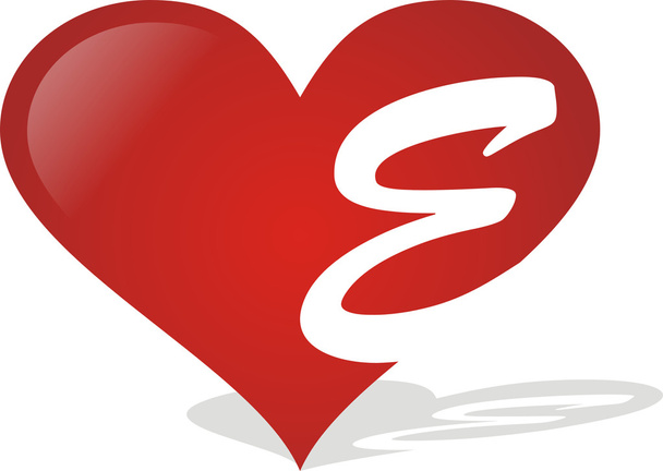 Corazón E
 - Vector, Imagen